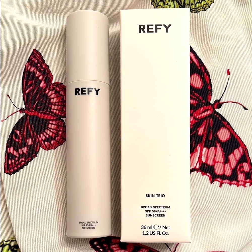 Brand New REFY Skin Trio SPF 50 Sunscreen Brightening Hydrating Primer Prep